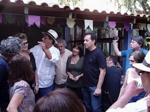 Jo, Cláudio Ribeiro, Fajardo, Glorinha e Mario Mello